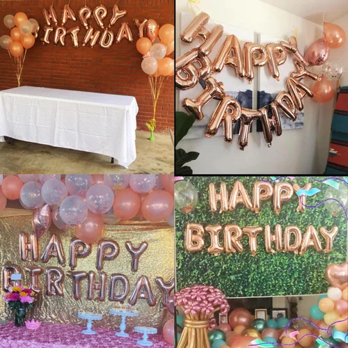 Vista 5 de Globo autoinflable del número 9 de 40 pulgadas, color oro rosa, 9º cumpleaños Globos de látex para decoración de 9º cumpleaños para mujeres