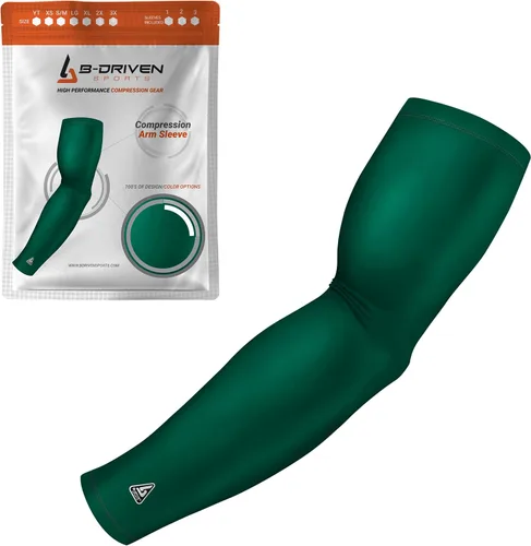 Vista 24 de B-Driven Sports Manga de Compresión Pro-Fit para Brazo - Deportes Atléticos Baloncesto, Fútbol, Sóftbol, Carrera, Juegos, - nan (1 unidad)