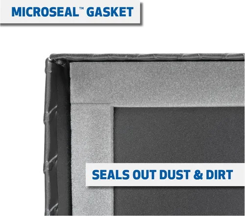 Vista 5 de UWS TBS-72-MB Caja de herramientas de aluminio negro mate para camiones de 72 pulgadas