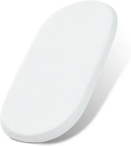 Vista 13 de Almohadilla de colchón para moisés de bebé NeoBorn, de 61 cm x 52.8 cm, colchón de espuma de memoria con gel de confort de doble cara con funda