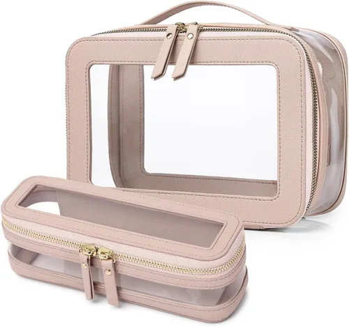 Vista 70 de Bolsa de maquillaje transparente (negro L)