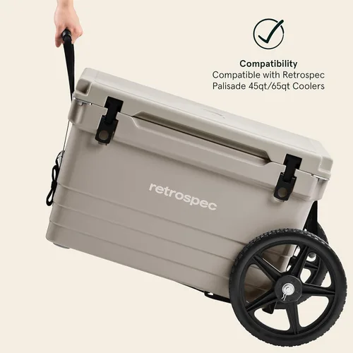 Vista 7 de Retrospec Palisade - Kit de ruedas enfriadoras de 45 y 65 cuartos de galón