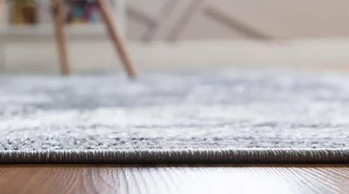 Vista 7 de Unique Loom Aarhus Collection - Alfombra vintage con medallón de borde (2 pies x 6 pies, color carbón/marfil)