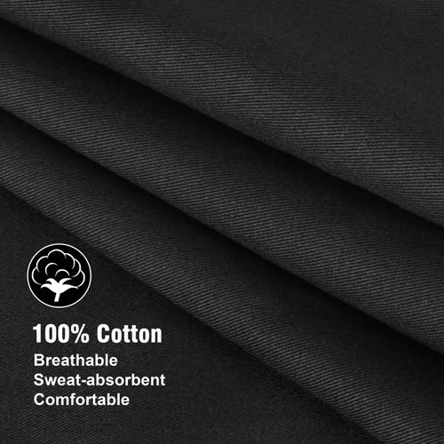 Vista 6 de Xornis Delantal divertido 100% de algodón para hombres y mujeres, delantales ajustables con 2 bolsillos, para parrilla, cocina, barbacoa, talla única