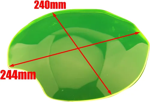 Vista 4 de Protector de lente de la pantalla de los faros delanteros para Ducati Monster 821 1200R 2014-2021 1 unids verde