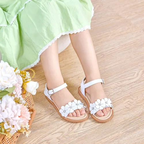 Vista 2 de GINFIVE Sandalias para niñas pequeñas, zapatos de verano para niñas pequeñas