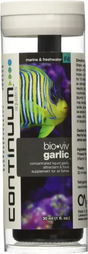 Vista 2 de Continuum Aquatics Bio Viv Garlic - Ajo líquido concentrado atrayente de alimentos y suplemento para peces