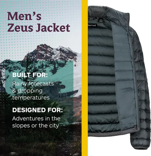 Vista 2 de Marmot Zeus - Chaqueta ligera y resistente al agua, para hombre, 700 relleno de plumón