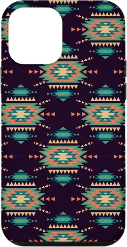 Vista 16 de Unique Western Black Turquoise Navajo Aztec Pattern Case for iPhone 17