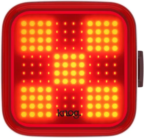 Vista 3 de Knog Blinder - Luz trasera para bicicleta – 100 lúmenes USB recargable, impermeable, 8 modos, se adapta a 0.866-1.260 in, 1,476.4 ft de visibilidad