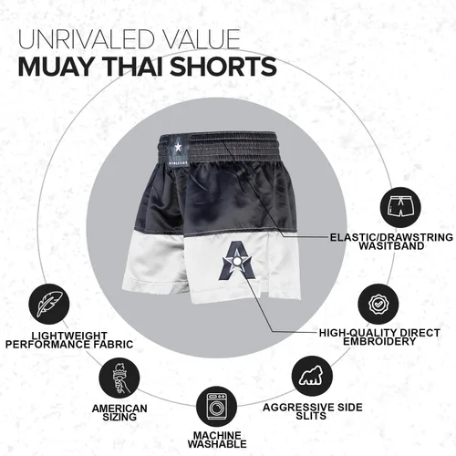 Vista 3 de Anthem Athletics 5050 Muay Thai Shorts - Pantalones cortos de boxeo para hombre y mujer