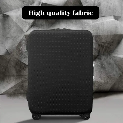 Vista 5 de Protector de equipaje de viaje protector de maleta lavable antiarañazos fundas de equipaje de elastano Negro S Fit 19-21 Inch Luggage