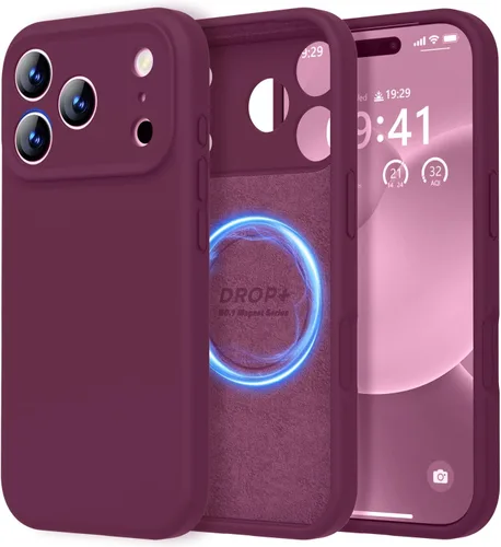 Vista 409 de LOVE 3000 Diseñada para Funda iPhone Air, Silicona Premium [Compatible con Magsafe][Forro de Microfibra Suave Anti-Rayones] Funda Protectora