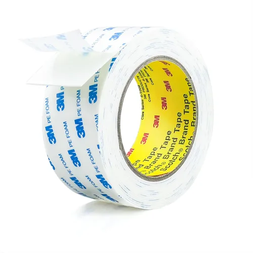 Vista 8 de Cinta adhesiva de doble cara Hasaky de 0.39 pulgadas x 16.5 pies, cinta de montaje resistente, tiras de cinta de espuma PE removibles, cinta