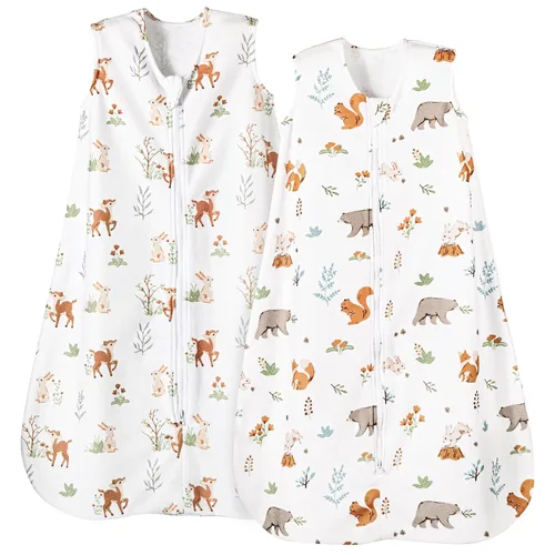 Vista 9 de PHF Saco de dormir cálido de microforro polar para bebé de 0 a 6 meses, manta suave para bebé, sacos de dormir con cremallera de 2 vías, paquete