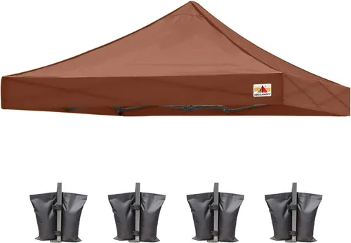 Vista 59 de ABCCANOPY Toldo de repuesto para tienda de campaña desplegable (8 x 8 pies, blanco)