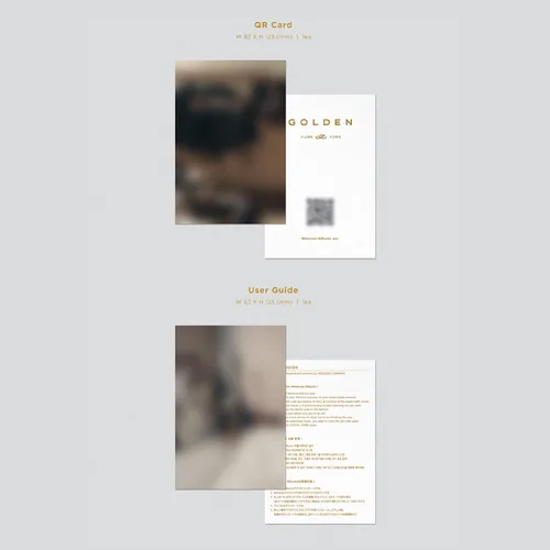Vista 4 de JUNGKOOK - Álbum de exhibición: moderno, dorado, álbum de recuerdos musicales de 12 x 12 pulgadas con estuche combinado y diseño de libro de fotos