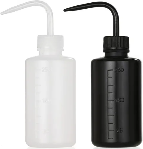 Vista 18 de 2 Botellas de Lavado de Tatuajes 150ml 5oz Chorro de Agua para Riego de Suculentas, Enjuague de Seguridad, Limpieza Médica - Negro y Azul