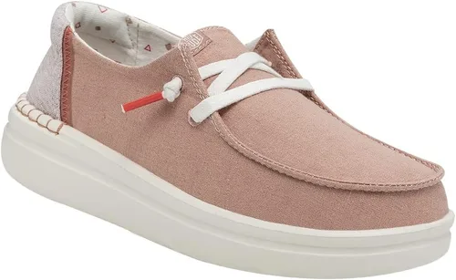 Vista 2 de Hey Dude Wendy Rise Peacock - Mocasines con cordones, para mujer, cómodos y ligeros