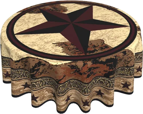 Vista 66 de Giwawa Mantel de Mesa Redondo con Bandera de EE. UU., Mantel Americano con Estrellas, Mariposas, Círculo, 152 cm. Mantel del 4 de julio, Día