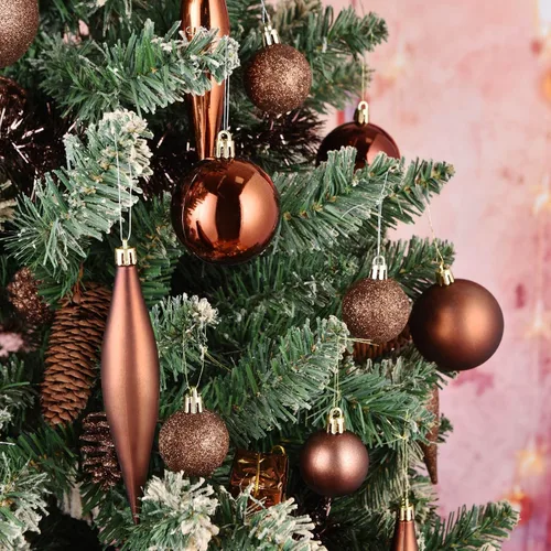Vista 4 de 30 unidades de adornos de bola de Navidad, decoraciones de árbol irrompibles de 2.36", bola colgante perfecta para decoración de fiestas navideñas