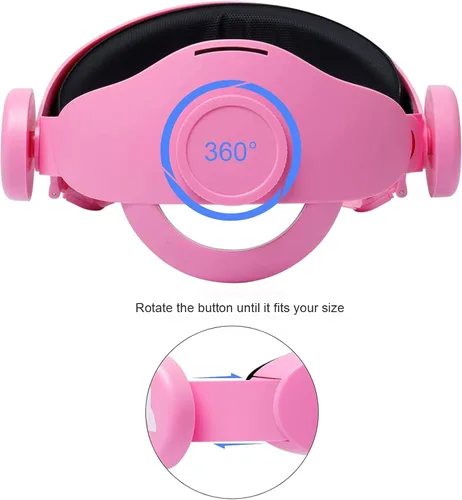 Vista 3 de HUAYUWA Adjustable Head Strap with Head Cushion for Oculus Quest 2 VR Accessories, Replacement for Elite Strap Comfortable Protective Headband
