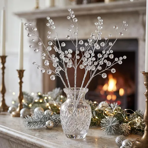 Vista 3 de Yinkin 6 Pcs 12.6" Crystal Picks for Christmas Tree Gem Decorations