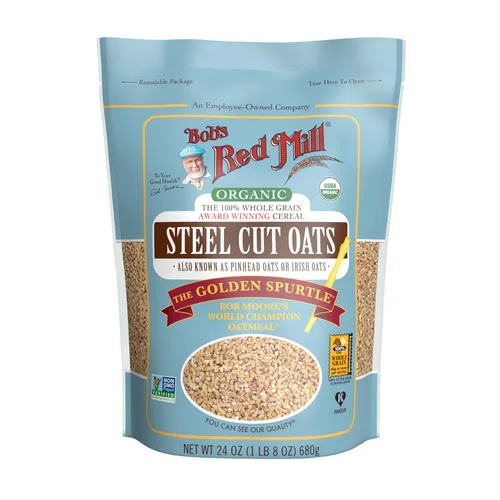 Vista 4 de Bob's Red Mill Avena cortada de acero orgánico, 24 onzas (paquete de 4)