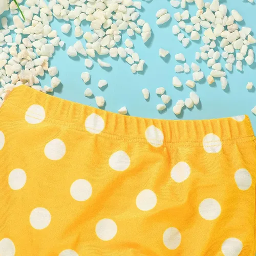 Vista 6 de Traje de baño de verano para niñas pequeñas, sin mangas, a rayas, traje de baño de dos piezas, bikini de playa