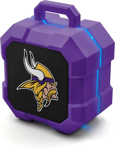 Vista 23 de SOAR NFL Shockbox - Altavoz Bluetooth inalámbrico LED, resistente al agua, IPX4, 5.0 Bluetooth con más de 5 horas de tiempo de reproducción, pequeño
