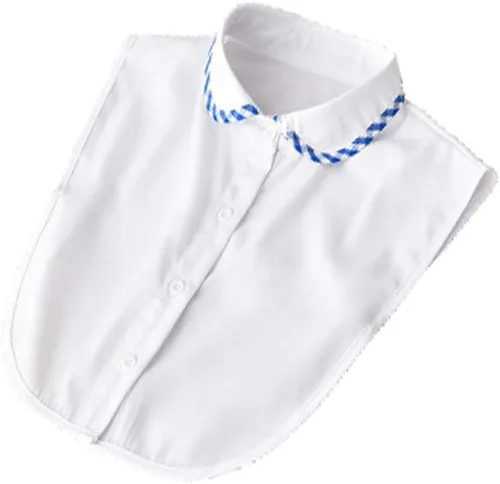 Vista 11 de YEKEYI Blusa Lady Half Shirt - Cuello desmontable Dickey para mujer 1