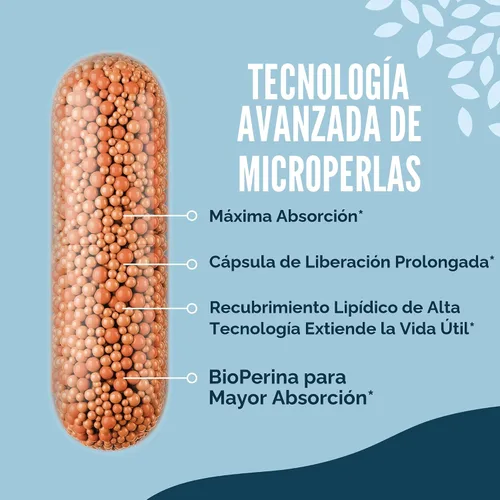 Vista 2 de Suplemento DIM 200 mg para el equilibrio hormonal, microperlas de liberación retardada Estrogen Balance for Women & Men, Hormonal Acne