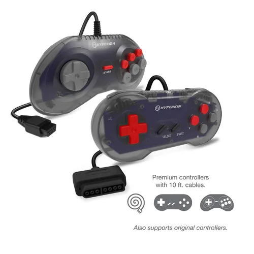 Vista 7 de Hyperkin RetroN 3 HD 3-in-1 Retro Gaming Console for NES, Super Famicom, and Genesis Mega Drive (Space Black) - Sega Genesis