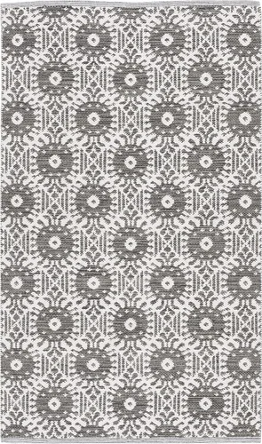 Vista 21 de Safavieh Colección Montauk - Alfombra decorativa de 2 pies 3 pulgadas x 3 pies 9 pulgadas, color negro y marfil, algodón hecho a mano, ideal