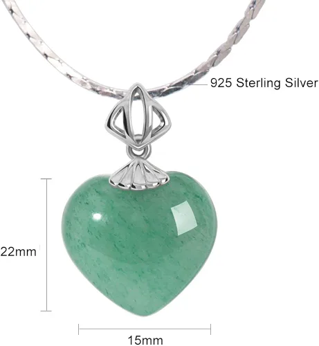 Vista 4 de iSTONE - Collar de plata de ley 925 con dije de lapislázuli para mujer, piedra preciosa natal con cadena de plata de 18 pulgadas