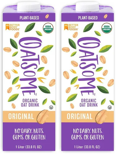 Vista 7 de Oatsome Leche de avena orgánica, caja de 1 litro, regular, 33.8 onzas líquidas (paquete de 1)