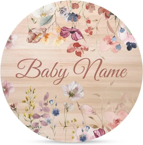 Vista 8 de Letrero de anuncio personalizado para recién nacido, letrero de anuncio de nombre de bebé para hospital, regalos de baby shower, para niñas recién