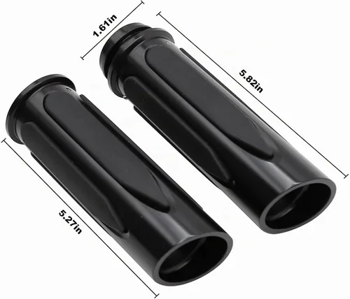 Vista 3 de Electronic Throttle Control Motorcycle Grips, 1" 25mm Handlebar Hand Grips, Replacement for Harley Davidson Touring, Softail, Dyna Models
