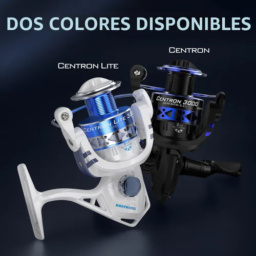 Vista 7 de KastKing Centron & Centron Lite Carretes Giratorios, Tamaño 500 es Perfecto para Pesca en Hielo, Hasta 17.5 lbs de Arrastre Máximo, Relación