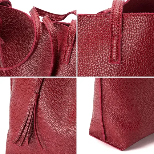 Vista 8 de Lieseh Womens Bohemian Tote Bag for Shoulder and Hand with Inner Pocket