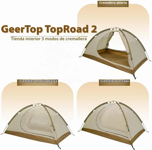 Vista 8 de GEERTOP 2 Person Backpacking Tent, 4 Season Waterproof Tent for Camping