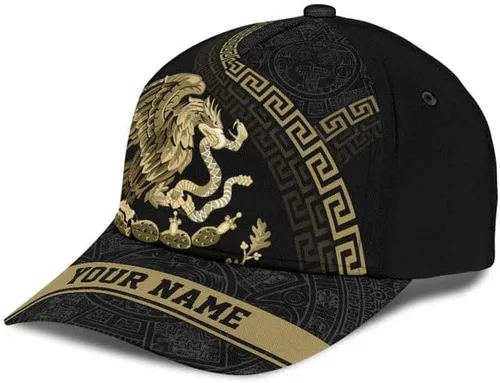Vista 4 de Sombrero de México personalizado, sombreros mexicanos para hombres y mujeres, gorras de béisbol con bandera de águila de México, gorras de béisbol