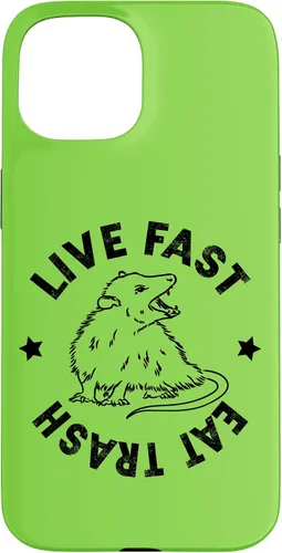 Vista 6 de iPhone 16 Funny Live Fast Eat Trash Possum Lover Case