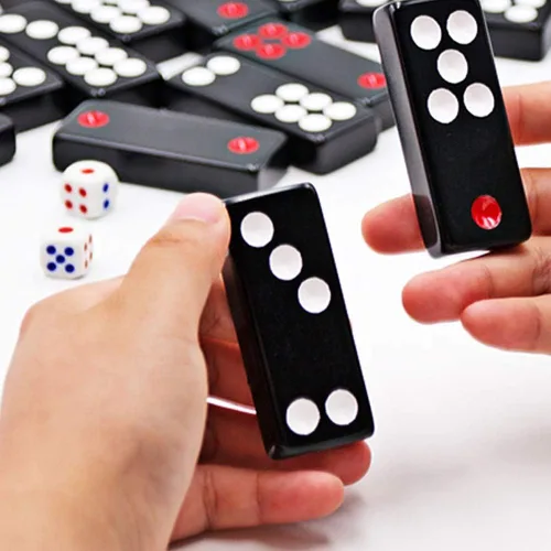 Vista 4 de Pai Gow Set Pai Gow Poker Pai Gow - Juego de azulejos Pai Gow, tarjetas grandes para el hogar para adultos, juegos de fiesta entretenidos