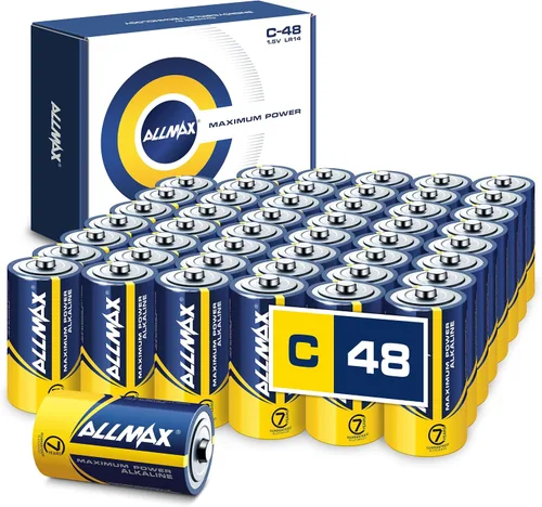 Vista 9 de Allmax C - Pilas alcalinas de máxima potencia (6 unidades) – Diseño de larga duración, a prueba de fugas, 7 años de vida útil, máximo rendimiento