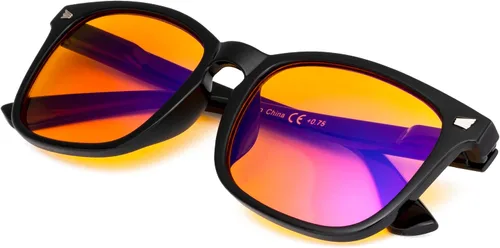 Vista 9 de Gafas de lectura cuadradas de gran tamaño con bloqueo de luz azul para mujeres y hombres