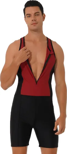 Vista 4 de Shinsto Traje de baño de una pieza para hombre con protección solar UPF 50+