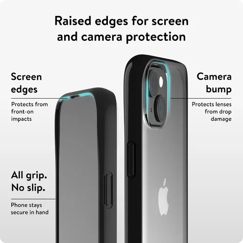 Vista 4 de Mous Funda para iPhone 15 Clear – Clarity – Funda protectora para iPhone 15 – Resistente a los arañazos – Diseño transparente y delgado – Funda