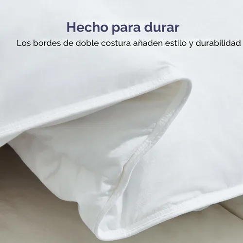 Vista 5 de Maple&Stone Edredón King de gran tamaño, relleno de edredón King de gran tamaño con 8 pestañas en las esquinas, edredón de plumón para todas