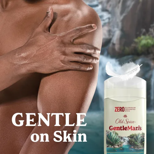 Vista 6 de Old Spice GentleMan's - Desodorante de tacto seco sin aluminio para hombres, frescura duradera 24/7, suave con la piel con acondicionadores